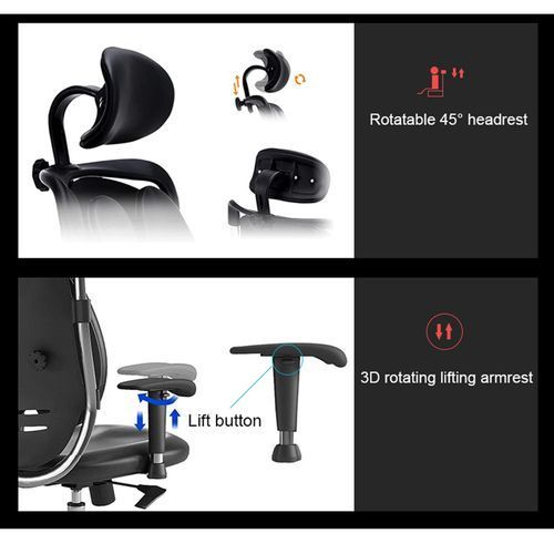 product_image_name-Generic-Executive Kidney Office Chair With Lumber Support-4