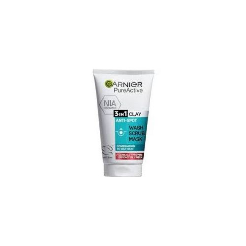 Garnier 3in1 anti spot wash scrub mask, 150ml