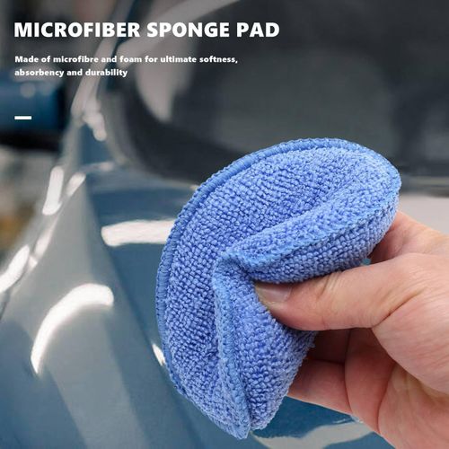 12pcs Car Waxing Polish Foam Sponge Wax Applicator Cleaning Detailing Pads  Wash