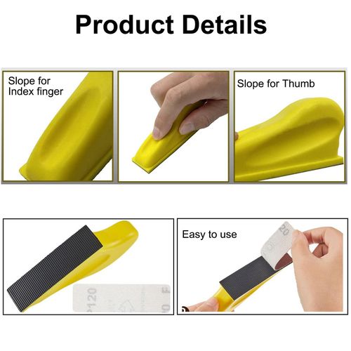 Litoott Premium Micro Detail Sander Paper Kit,3.5 x 1' Mini Hand Sanding Block - image 3