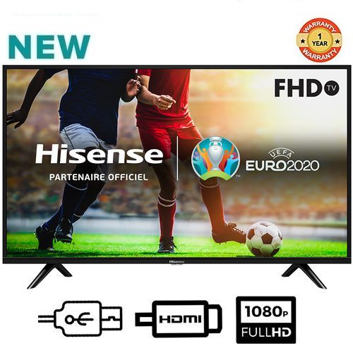 Hisense 40 Inch Full HD LED TV- Black + Free Wall Bracket + 1 Year Warranty