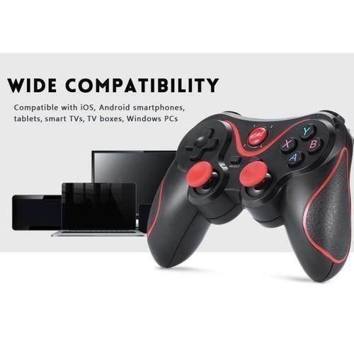 product_image_name-Generic-DUAL SHOCK Vibration Bluetooth Wireless Mobile Phone Gaming Triggers Controller Game Pad Android Ipads & Iphone / IOS / PC / PS3 Gamepad-2