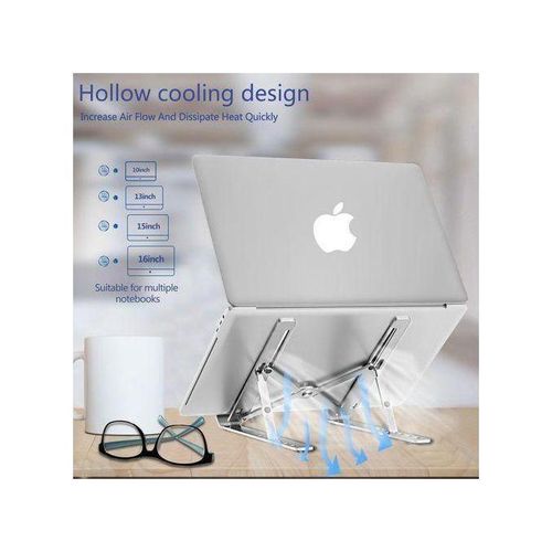 product_image_name-Generic-Metal Foldable Adjustable Stand Holder For Laptop-3