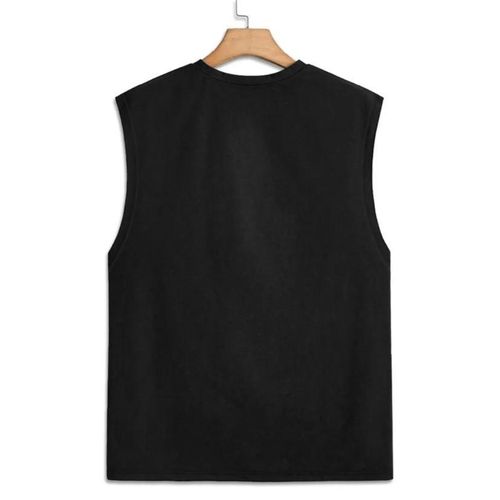 product_image_name-Fashion-My City Crew Neck Armless Top- Black -2