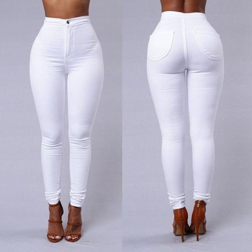 Ladies Stretch Pants - White