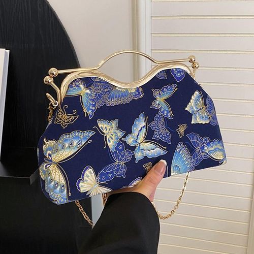 Fashion Blue Luxury Brand Women Pink Blue Cl Shell Flower Chain Fold Crossbody Bags Evening Party Clutch Handbags And Purses Messenger Bags Jumia Nigeria