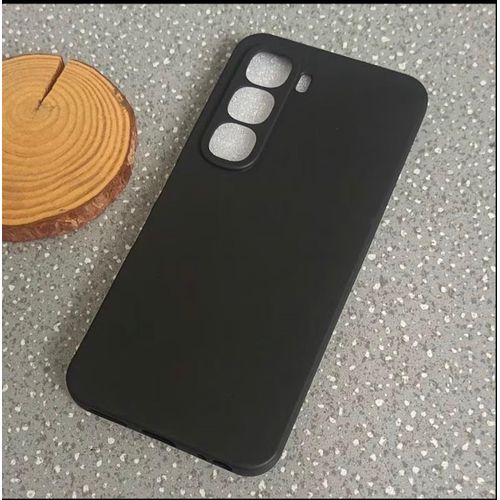 Infinix Hot 70 Silicone Case & Pouch – Slim, Durable & Shock-Absorbing with Advanced Camera Protection. ( Black ) - image 2
