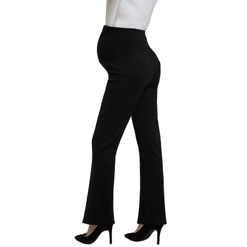 Maternity Black Over Bump Slim Stretch Trousers  New Look