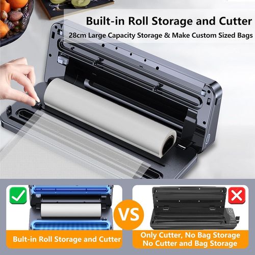 product_image_name-YUUIKLLE-Vacuum Sealer Machine Built-in Bag Roll Storage and Cutter,Fast-Compact Food Sealer,Multi-Functional Food Vacuum Saver&Wide Seal,With1 Bag Roll&20pcs Pre-cut Bags-7
