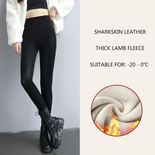 Thermal Faux Leather Leggings