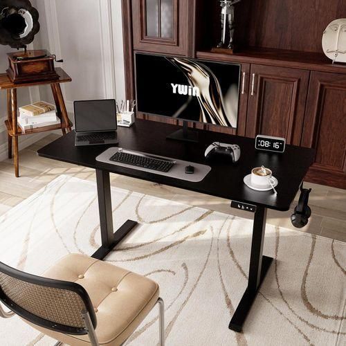 product_image_name-Generic-Modern Adjustable Height Electric Standing Desk(1.4mtr) Black-1