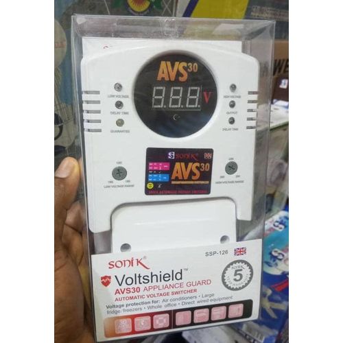 product_image_name-Generic-Sonik Voltshield AVS30 Appliance Guard, an automatic voltage switcher designed to protect electrical equipment. -1