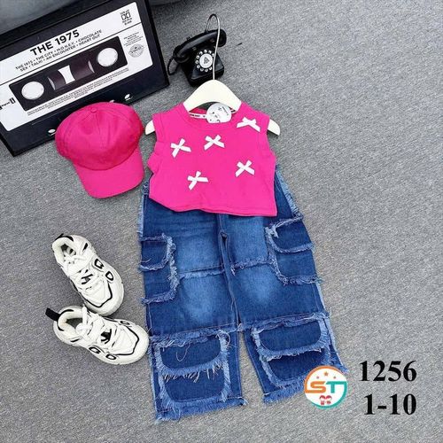 Fashion kids pink and blue set - image 4