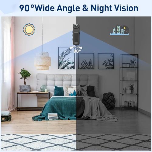 Generic Mini Body Camera HD With Night Vision, Infrared Sensor Wearable Camcorder - image 5