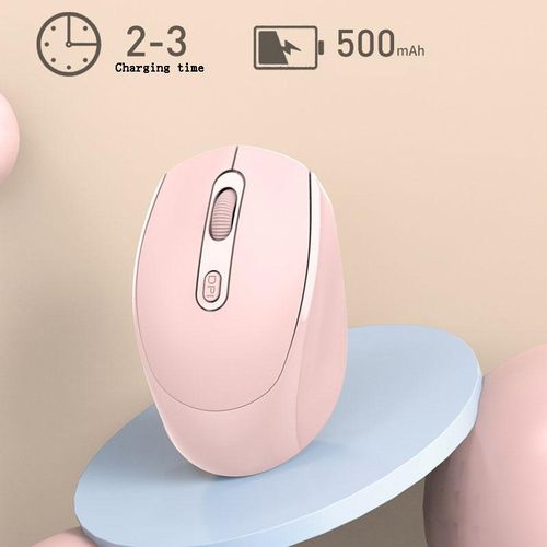 Generic 2.4G Bluetooth Wireless Mouse Dual Mode(Bluetooth 5.0+2.4G)-Pink - image 3