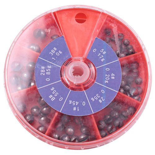 Generic FISHING WEIGHTS/SPLIT SHOT 7 COMPARTMENT LEAD SHOT FLOAT