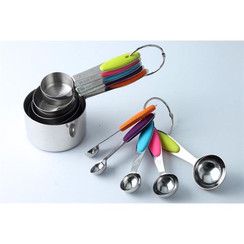 10PCS Stainless Steel Measuring Cups and Spoons Set