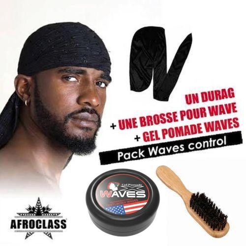 Generic Natural Sporting Waves Pomade For Men + Durag + Hair Brush