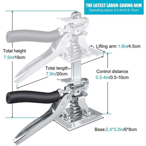 Generic Hand Lifting Tool Jack Labor-Saving Arm Jack Door Panel Drywall  Cabinet Board Lifter Tile Height Adjuster Elevator Hand Tool