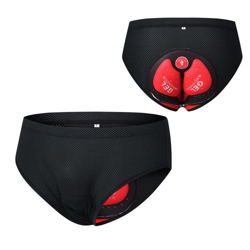 WOSAWE Men Bike Underwear Breathable Padded Bicycle Briefs Cycling