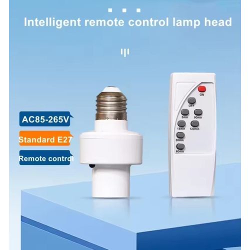 Generic E27 Infrared Wireless Remote Control Smart Timer Light Bulb Holder