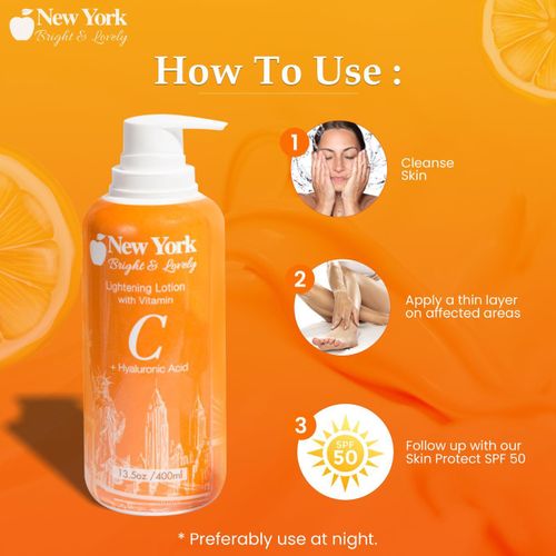 product_image_name-New York Fair & Lovely-Lightening Lotion With Vitamin C + Hyaluronic Acid - 400ml-5