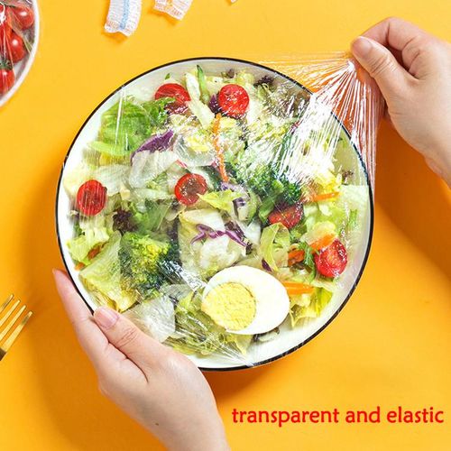 Disposable Food Cover Plastic Bag Elastic Wrap Food Lid Bowl Dish