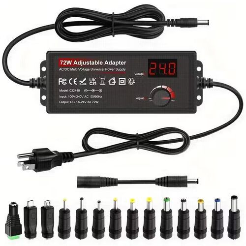 product_image_name-Generic-Power adapter with multiple interfaces, multi-functional laptop charger with adjustable universal interface-1