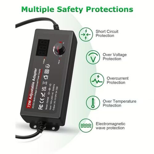 product_image_name-Generic-Power adapter with multiple interfaces, multi-functional laptop charger with adjustable universal interface-3