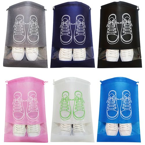 5pcs Shoes Storage Bag Closet Organizer Non-woven Travel Portable