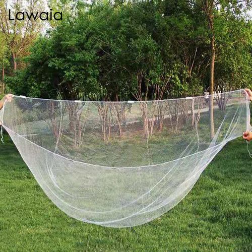 Generic Nylon Line Fishing Net Braided Fish Net Hand Carry Bamboo