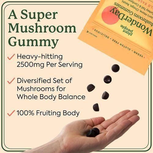 Plant People Lion’s Mane + Cordyceps & Chaga 60 Gummies - image 3