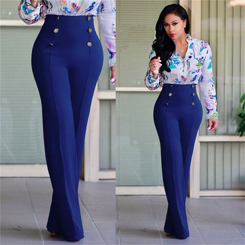 Fashion （Blue 4）Vintage Summer Linen Pants Women Casual Harem