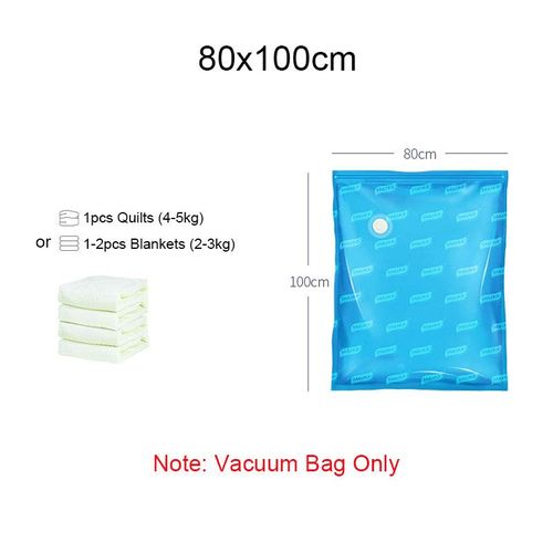 Vacuum Storage Bags for Comforters Blankets Clothes Pillows Hand
