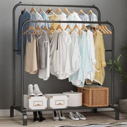Generic 35KG Heavy Duty Double Pole Rack Cloth Hanger