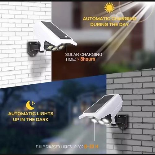 Generic CCTV Camera-Shaped Solar Security Lamp Features 77 LEDs And A Motion Sensor/ (Solar LED Lamp Only) - image 4