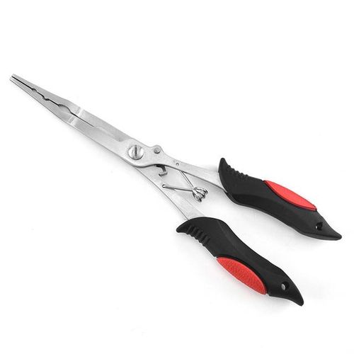 Generic Multi-Functional Fishing Pliers Comfortable Grip Ergonomics  Stainless Steel Fishing Pliers Fishing Accessories Pliers Angling