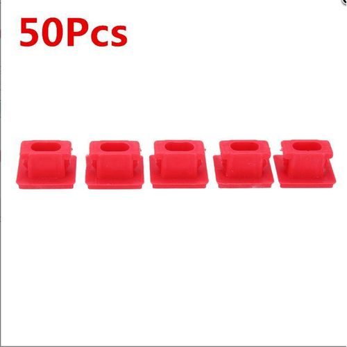Generic Set Of 5Pcs Red Dashboard Trim Strip Clip Insert Gromme