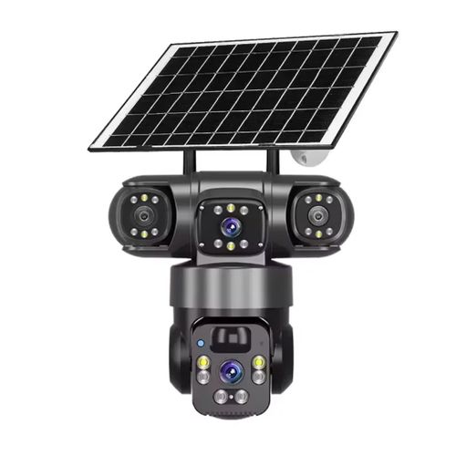 product_image_name-Cctv-3 Lens Wifi Full HD Intelligent Wireless Solar Powered Cctvs Security Camera For Home, Hotel, Church, Mosque, School, Restaurant, Supermarket, Shop And Office Spaces-1