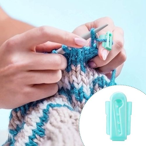 Yarn Guide Finger Holder Knitting Thimble Tool Plastic Yarn Guide Separated  Yarns Tools for Crochet Knitting Crafts Accessories (Green, Blue, Yellow