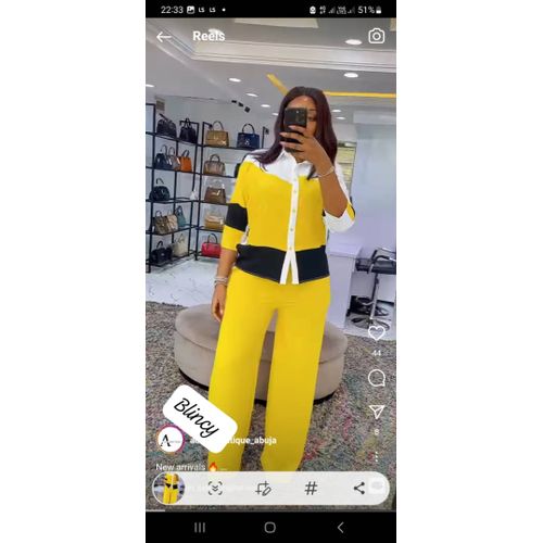 product_image_name-Fashion-Ladies Beautiful 2set Top And Pant-1