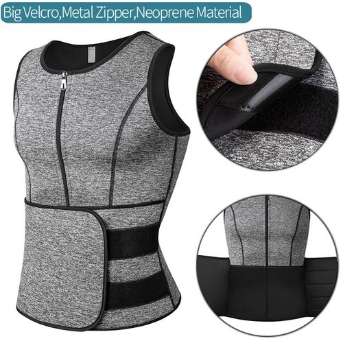 Mens Abdomen Reducer Sauna Body Shaper Fitness Sweat Trimmer Belt Waist  Trainer Belly Slimming Shapewear Waist Trainer Corset