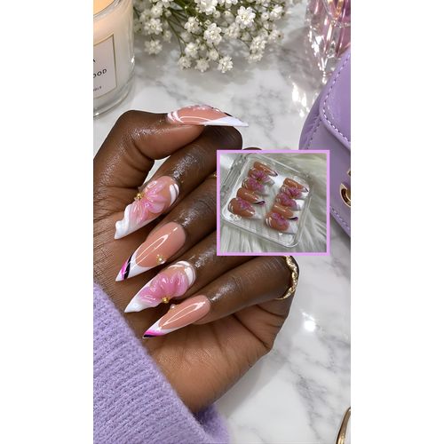 Fashion Pressioussnails Long length stiletto handmade press ons - image 2