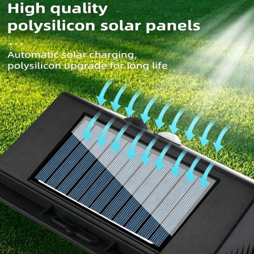 Generic 128 LED Solar Powered Wall Light Sensor Outdoor Lamp - image 3