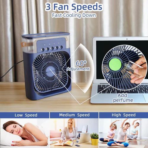product_image_name-Generic-3-in-1 air conditioner humidifier, mini air cooler, air conditioner purifier -  Blue-5