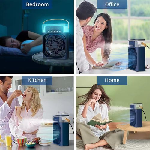 product_image_name-Generic-3-in-1 air conditioner humidifier, mini air cooler, air conditioner purifier -  Blue-8