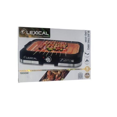 Lexical Electric Barbecue Grill ( LBQ-2590)– Large Tabletop BBQ with Adjustable Temperature, Removable Grill Plate & Indicator Light - image 2