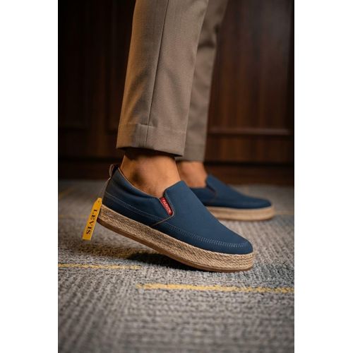 Fashion Blue Clarks Men Slip-on Sneakers