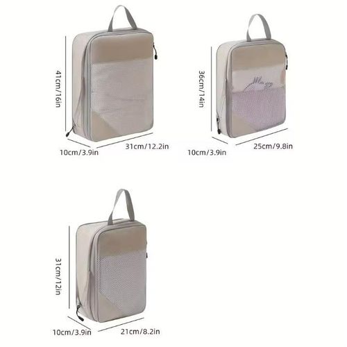 product_image_name-Generic-3-piece travel compression packing cube, travel bag luggage organizer travel luggage compression cube-4