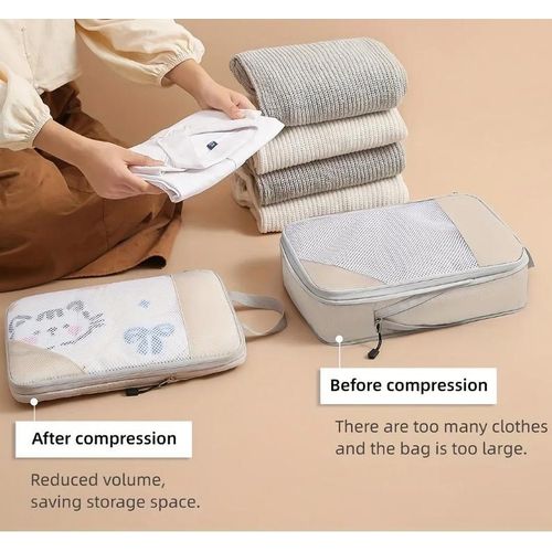 product_image_name-Generic-3-piece travel compression packing cube, travel bag luggage organizer travel luggage compression cube-5